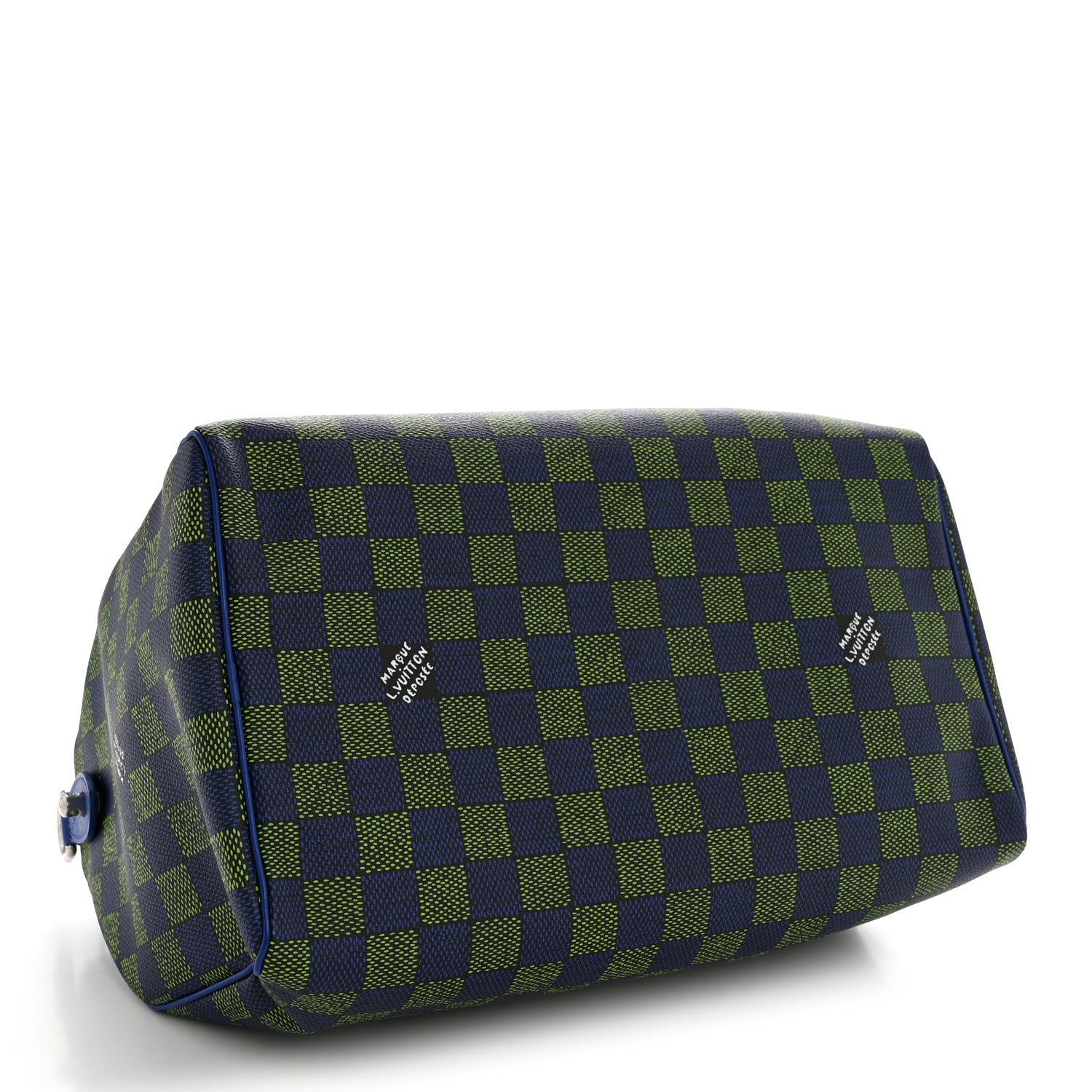 Louis Vuitton Damier Heritage Speedy Bandouliere 40 Blue Green 3 of 7