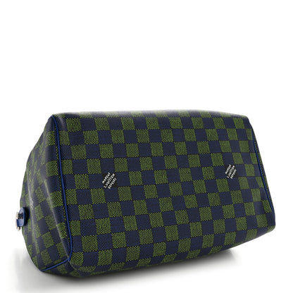 Louis Vuitton Damier Heritage Speedy Bandouliere 40 Blue Green 3 of 7