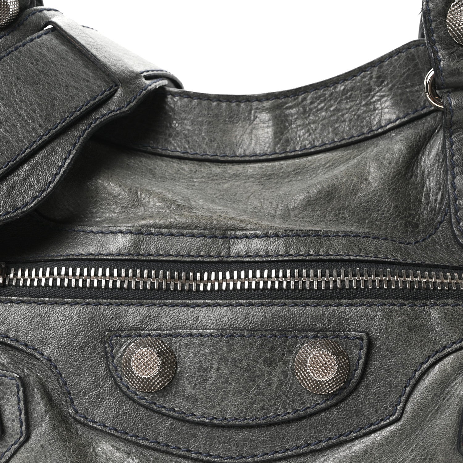 Balenciaga Agneau Giant 21 Silver Hardware City Ardoise 8 of 10
