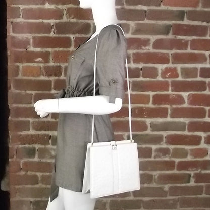 Judith Leiber Ostrich Evening Bag White 2 of 8