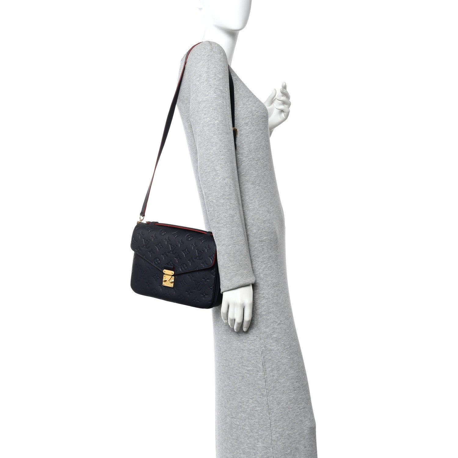 Louis Vuitton Empreinte Pochette Metis Marine Rouge 2 of 10