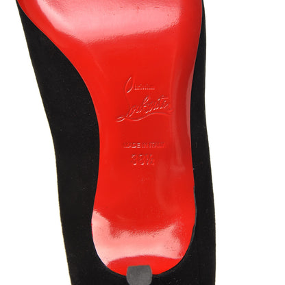 Christian Louboutin Suede Patent Geo 45 Pumps 38.5 Black 7 of 9