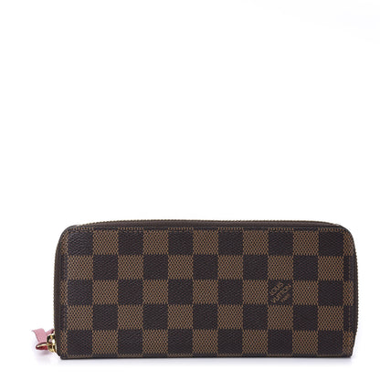Louis Vuitton Damier Ebene Clemence Wallet Cherry 1 of 10