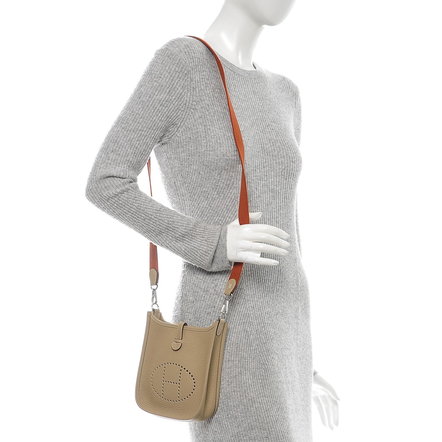 Hermes Taurillon Clemence Amazone Evelyne TPM Trench Cuivre 2 of 8