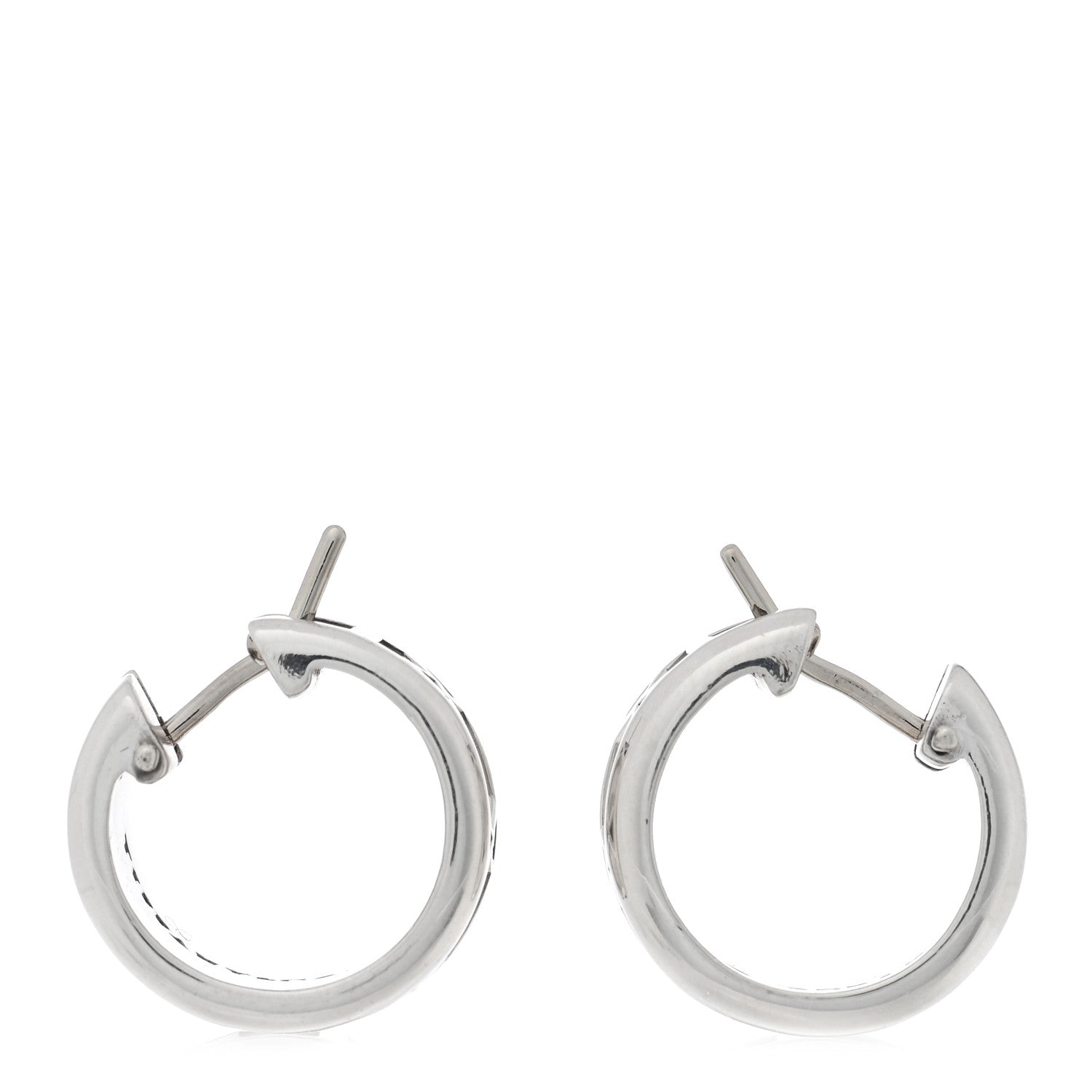 Tiffany Sterling Silver Small Atlas Hoop Earrings 3 of 4