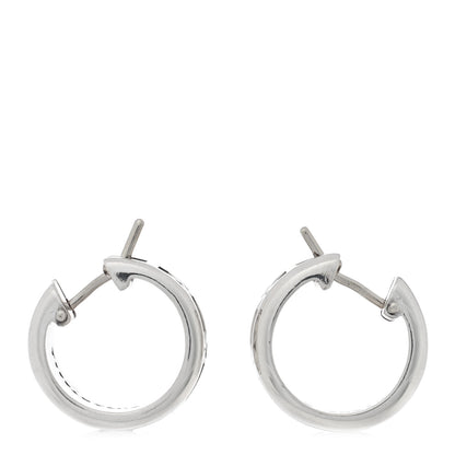 Tiffany Sterling Silver Small Atlas Hoop Earrings 3 of 4