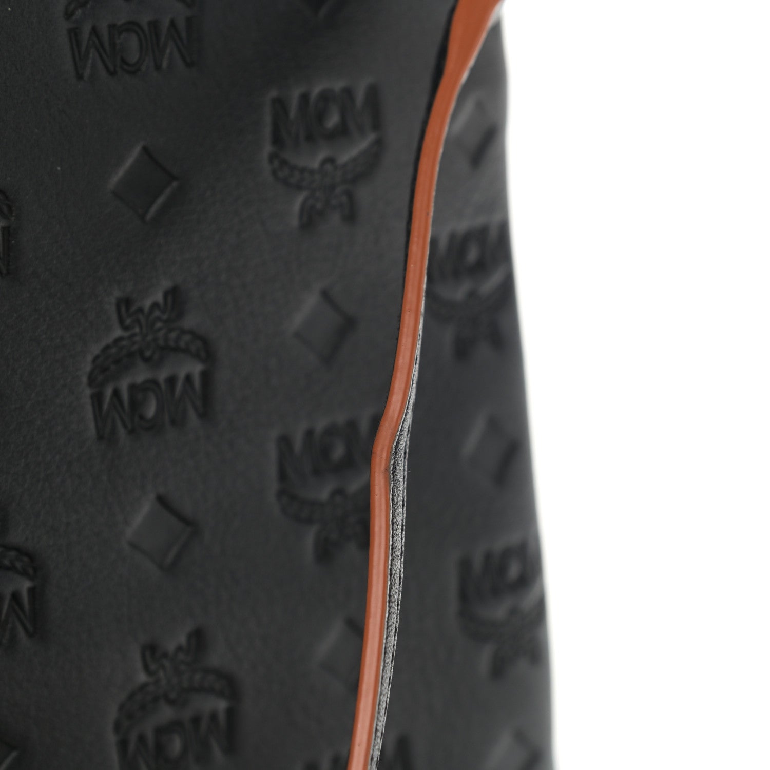 MCM Calfskin Monogram Klara Crossbody Pouch Black 12 of 12