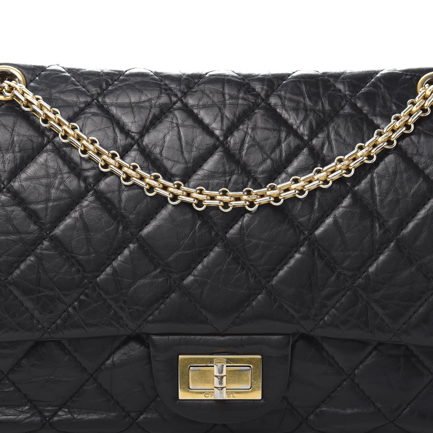 Chanel Aged Calfskin Quilted 2.55 Reissue 227 Flap Black 11 of 11