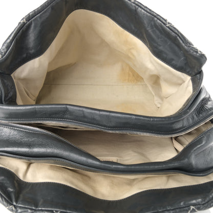 Chanel Glazed Goatskin Double Contrast Stitch Large Tote Grey 5 of 19