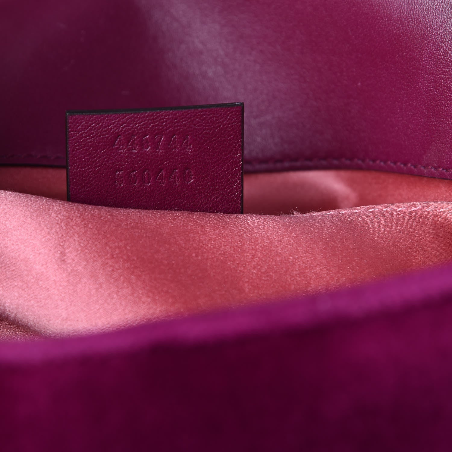Gucci Velvet Matelasse Mini GG Marmont Shoulder Bag Fuchsia Violet Cyclamen 7 of 8