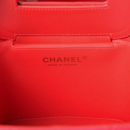 Chanel Patent Calfskin Minaudiere Vanity Case Pink 6 of 10