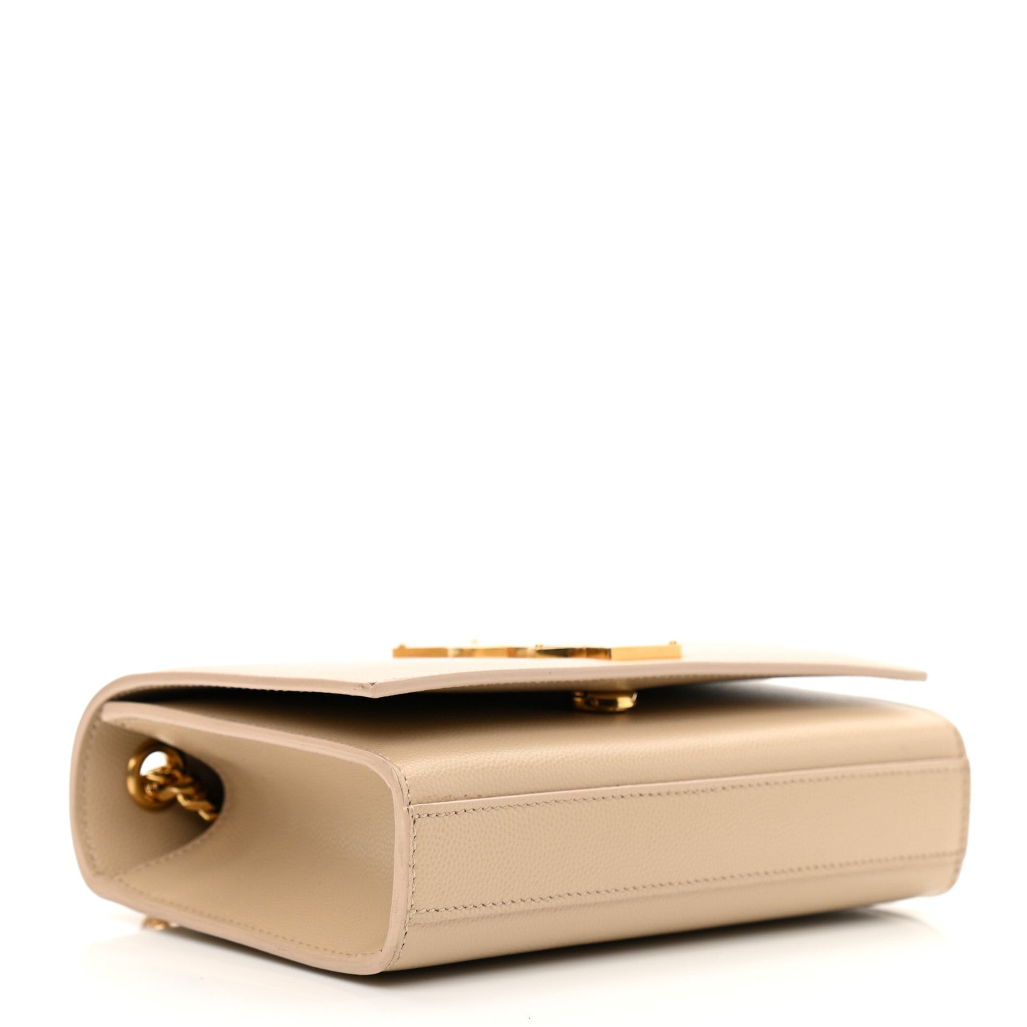 Saint Laurent Grain De Poudre Small Monogram Kate Satchel Nude Powder 4 of 15