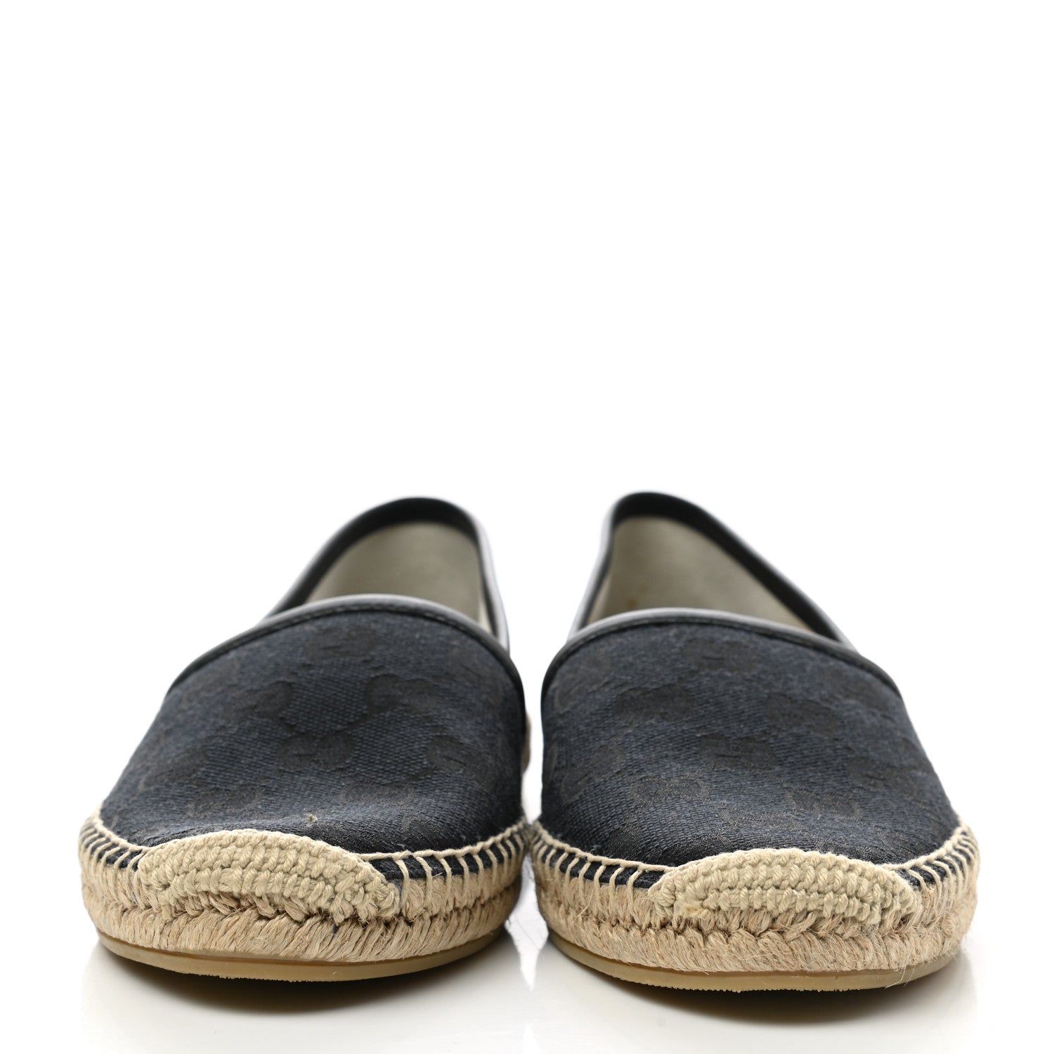 Gucci Monogram Espadrilles 36 Black 2 of 9