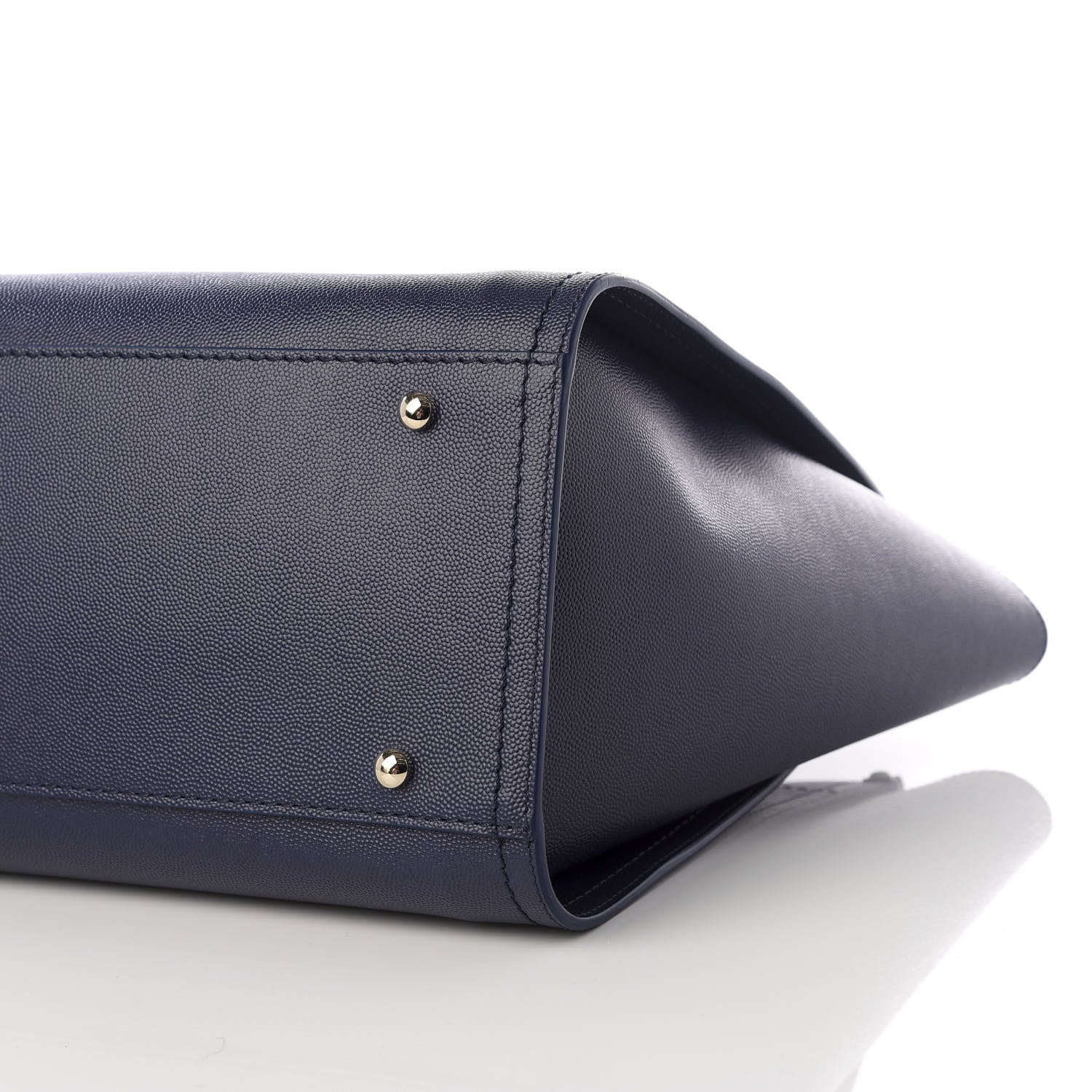 Chanel Caviar Small Studded Deauville Tote Blue 8 of 9
