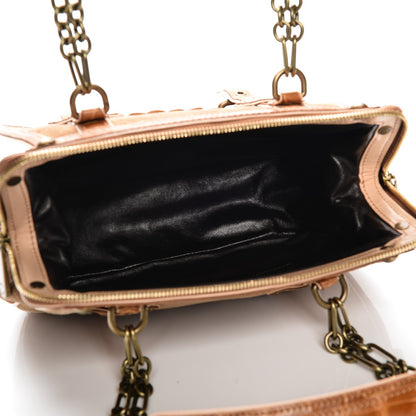 Louis Vuitton Monogram Velours Alligator Gracie MM Tan 5 of 6