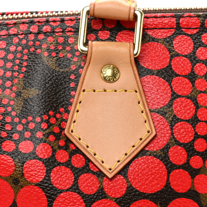 Louis Vuitton Monogram Kusama Town Speedy 30 Red 16 of 16