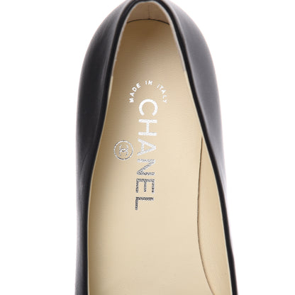 Chanel Lambskin Camellia Ballerina Flats 38.5 Black 6 of 8