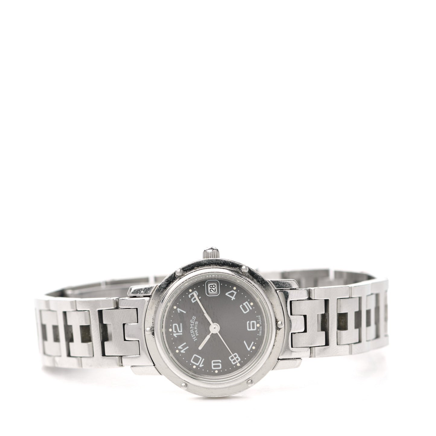 Stainless Steel 24mm Clipper Quartz Watch Black