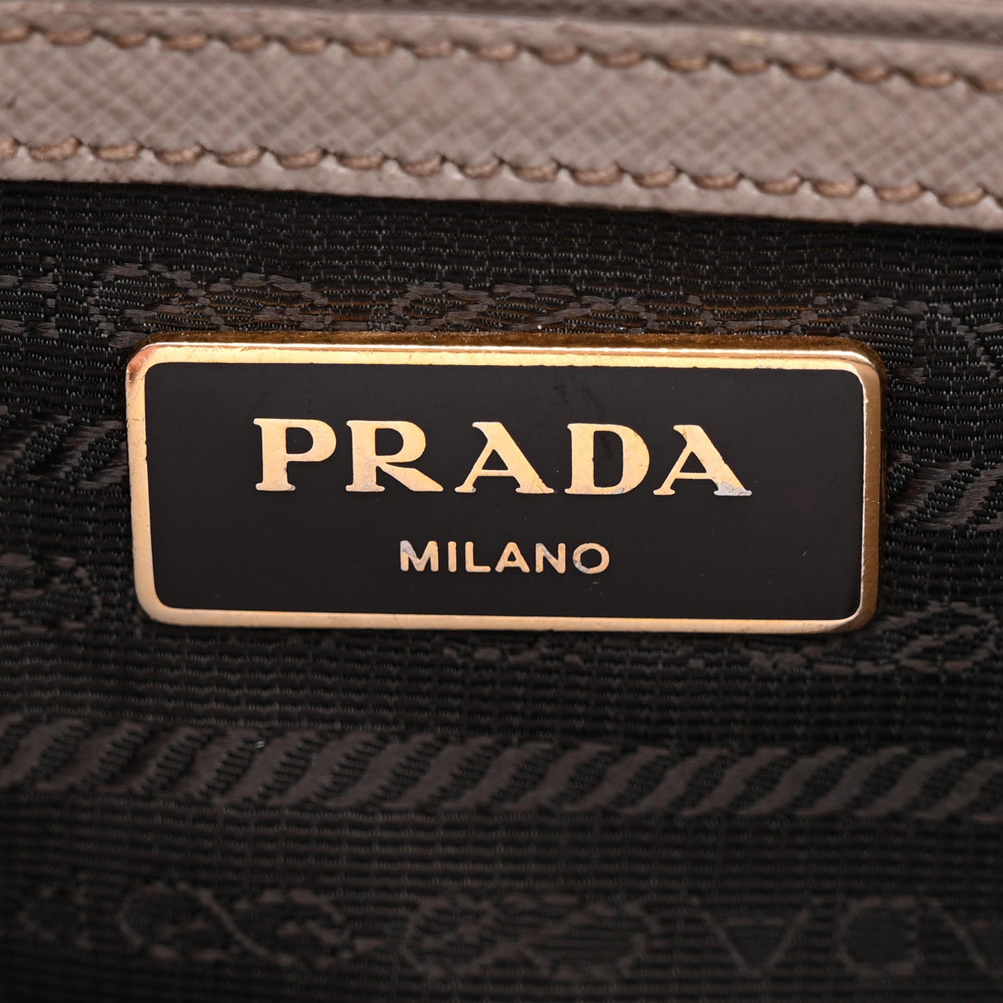 Saffiano Small Galleria Double Zip Tote Argilla