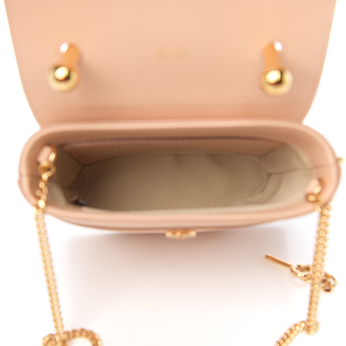 Calfskin Lizard Embossed Small Aby Lock Delicate Pink
