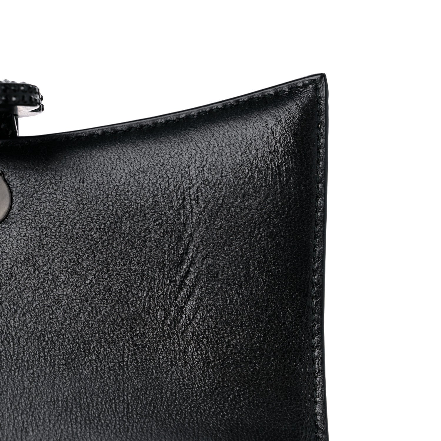 Balenciaga Strass Suede Hourglass Top Handle Bag XS Black Jet 11 of 12
