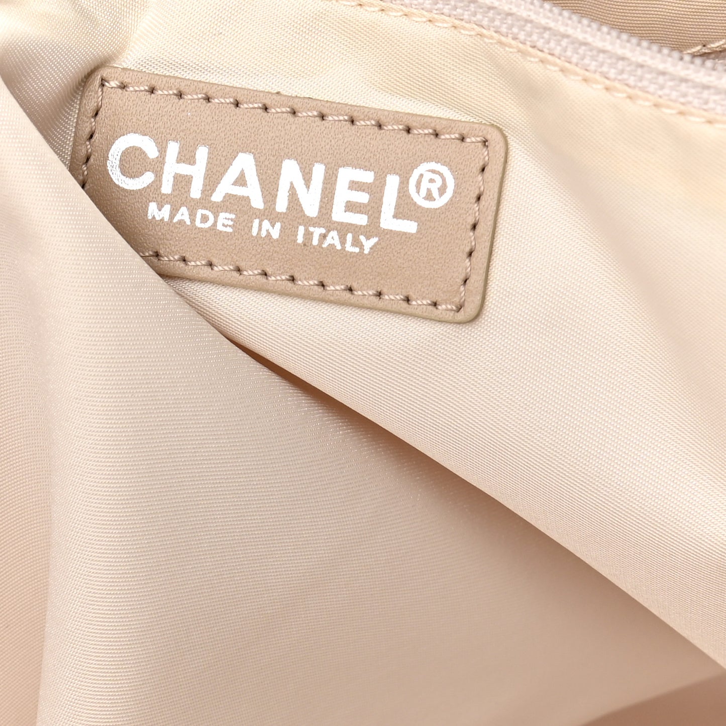 Nylon Medium Travel Tote Beige