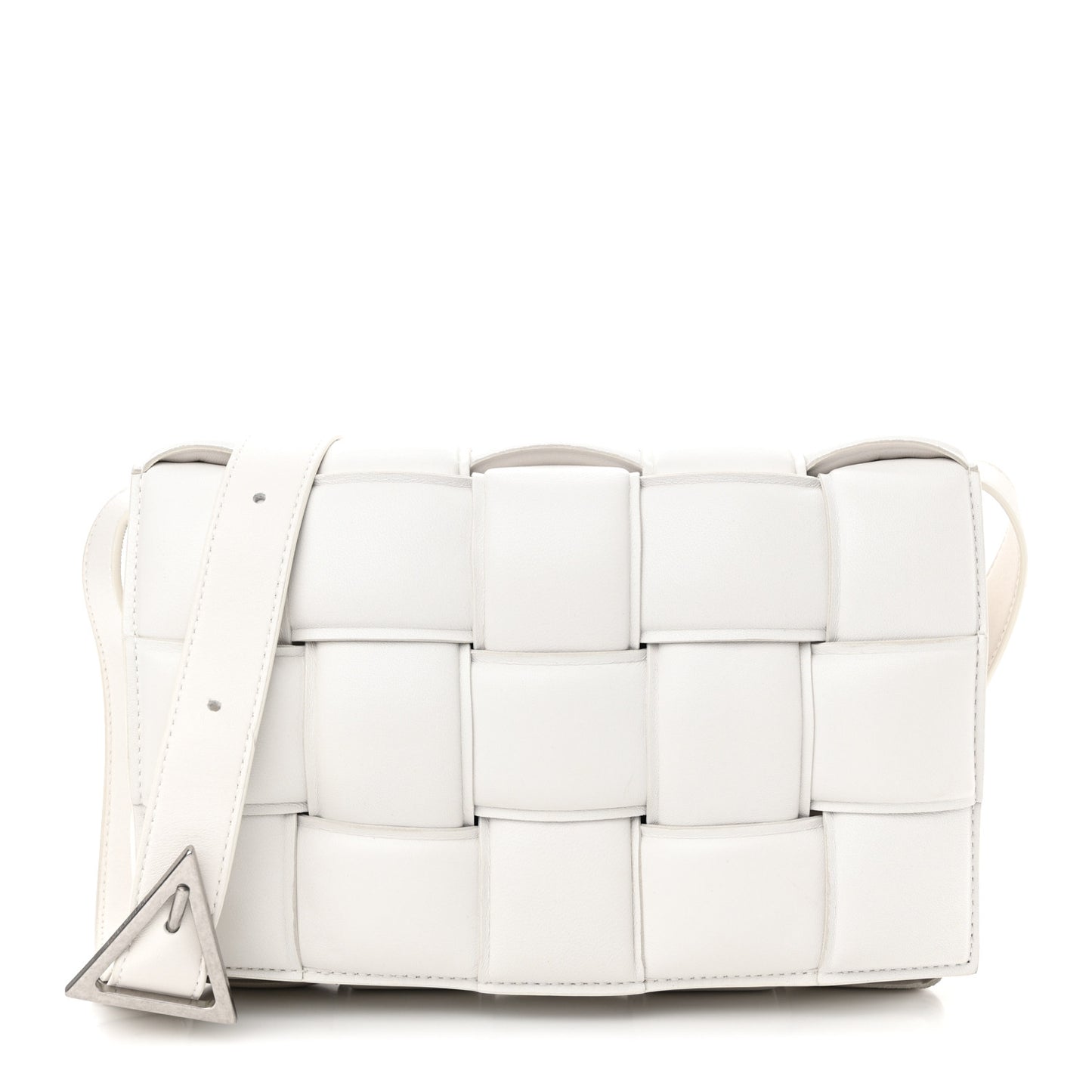 Nappa Maxi Intrecciato Padded Cassette Crossbody Bag Plaster