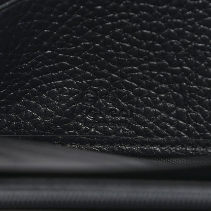 Gucci Pebbled Calfskin Soho Zip Around Wallet Black 6 of 8