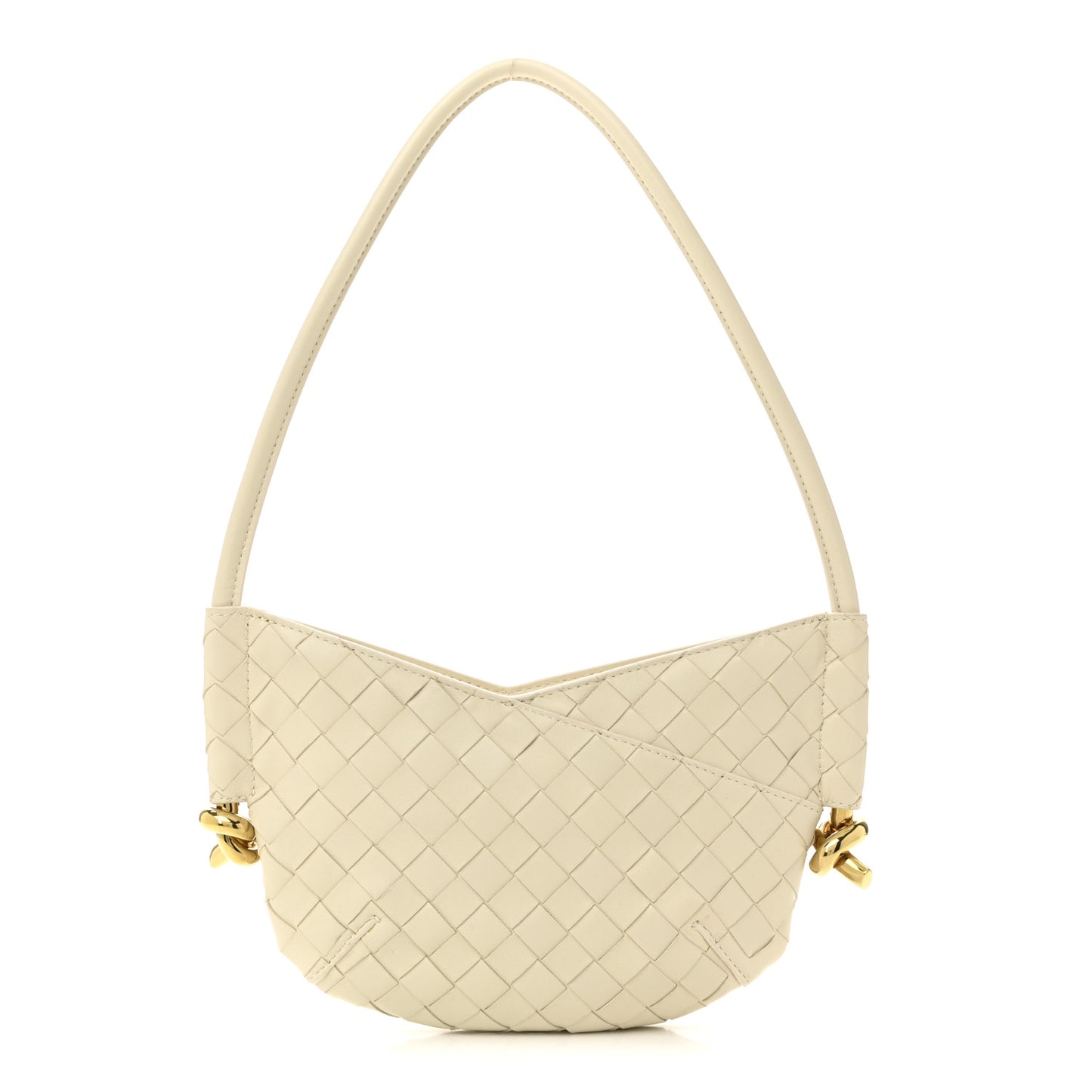 Nappa Intrecciato Mini Solstice Shoulder Bag Sea Salt