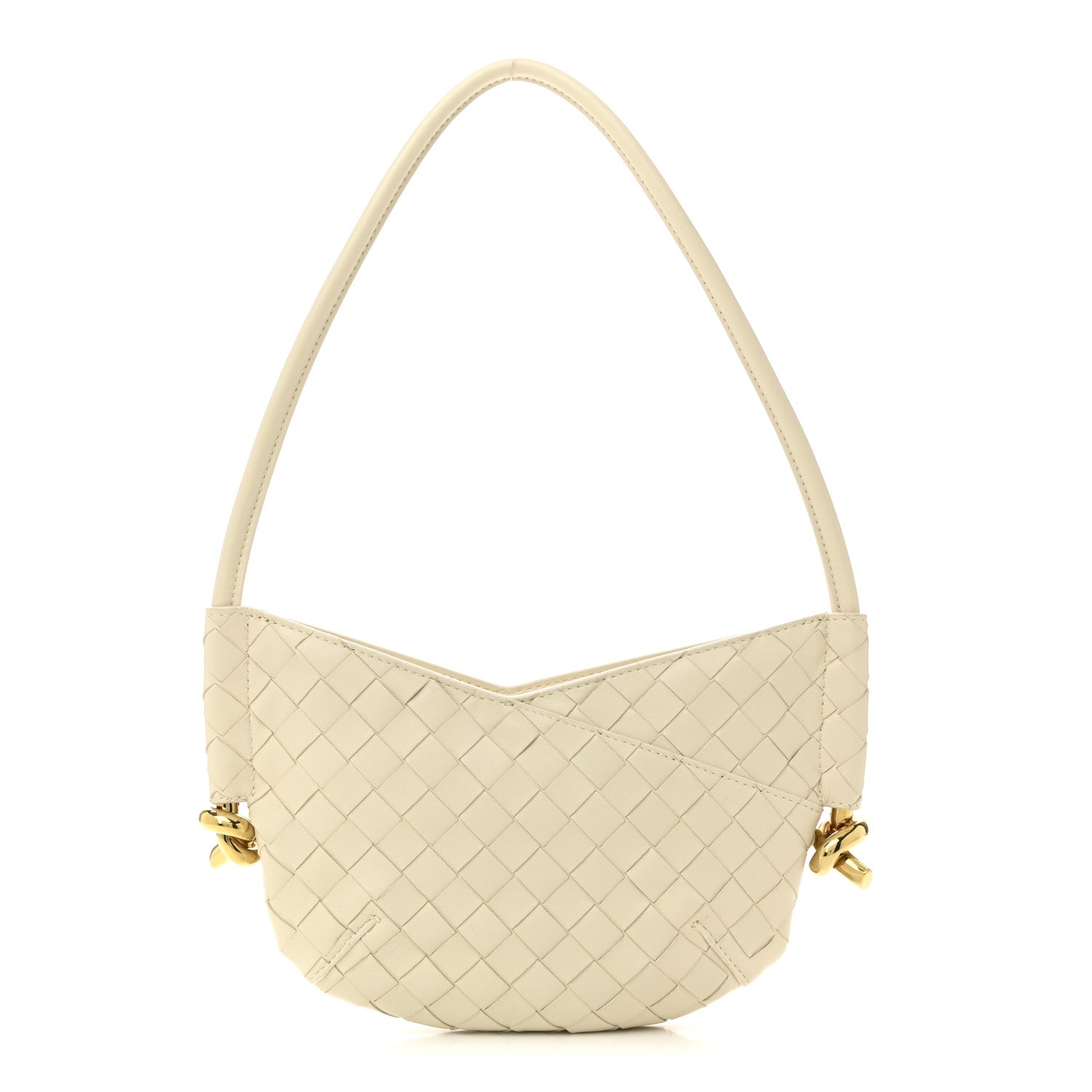 Bottega Veneta Nappa Intrecciato Mini Solstice Shoulder Bag Sea Salt 1 of 9