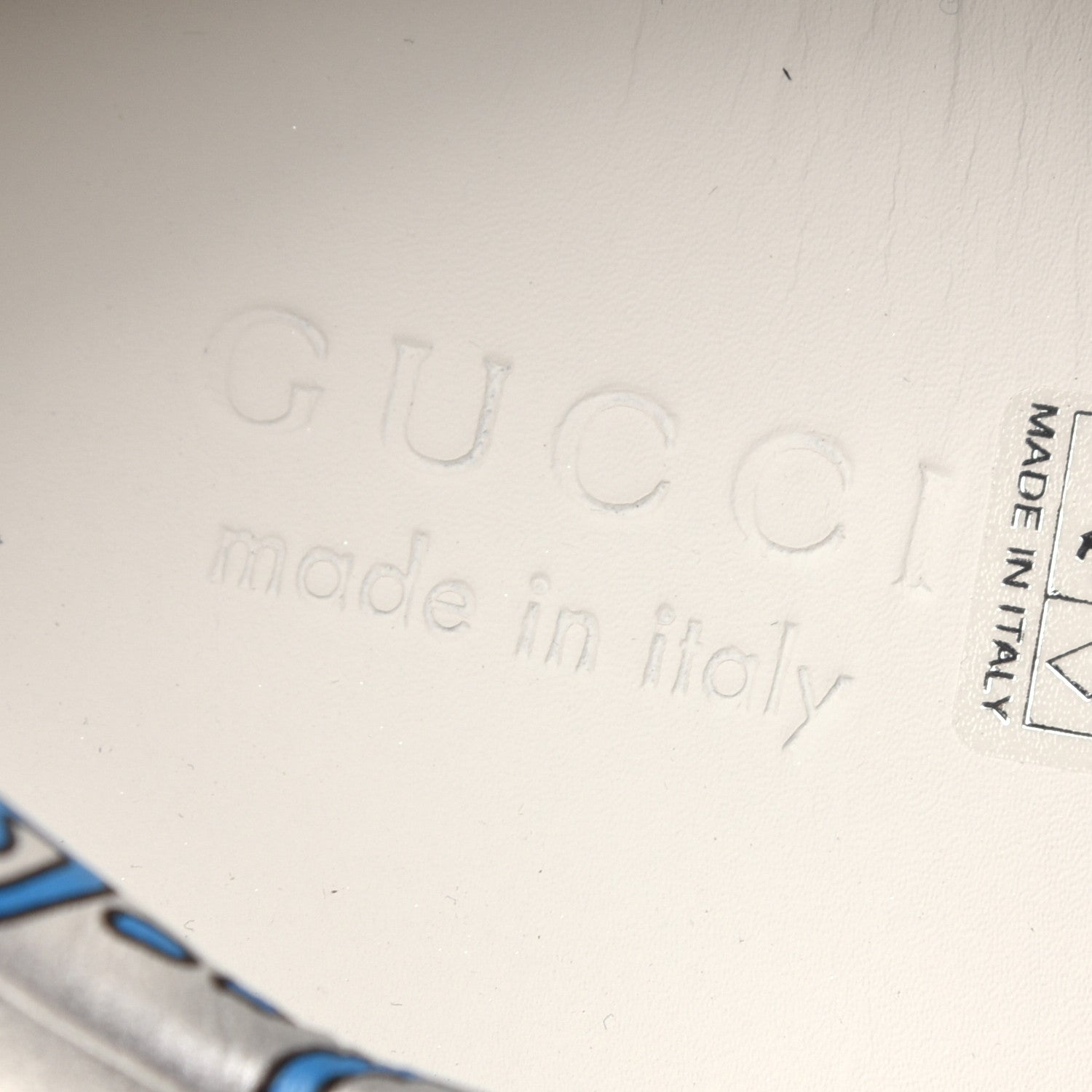 Gucci Miro Rubber Wax GucciGhost Print Mens New Ace Sneakers 9.5 Silver 7 of 11