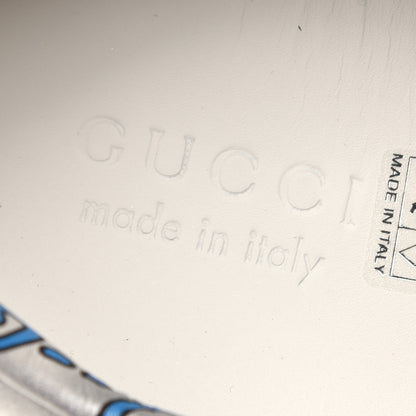Gucci Miro Rubber Wax GucciGhost Print Mens New Ace Sneakers 9.5 Silver 7 of 11