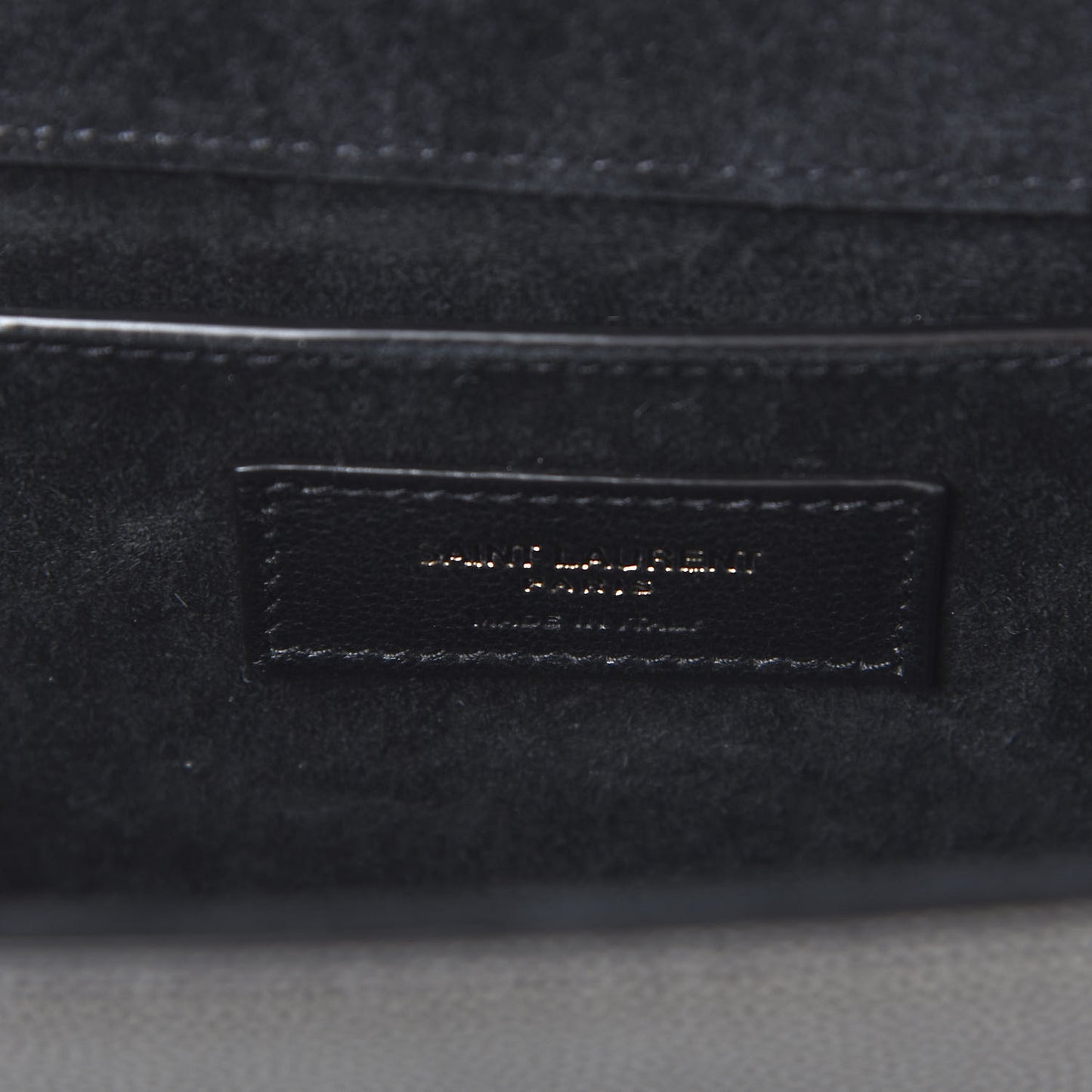 Metallic Grain De Poudre Medium Classic Monogram Kate Satchel Dark Lead