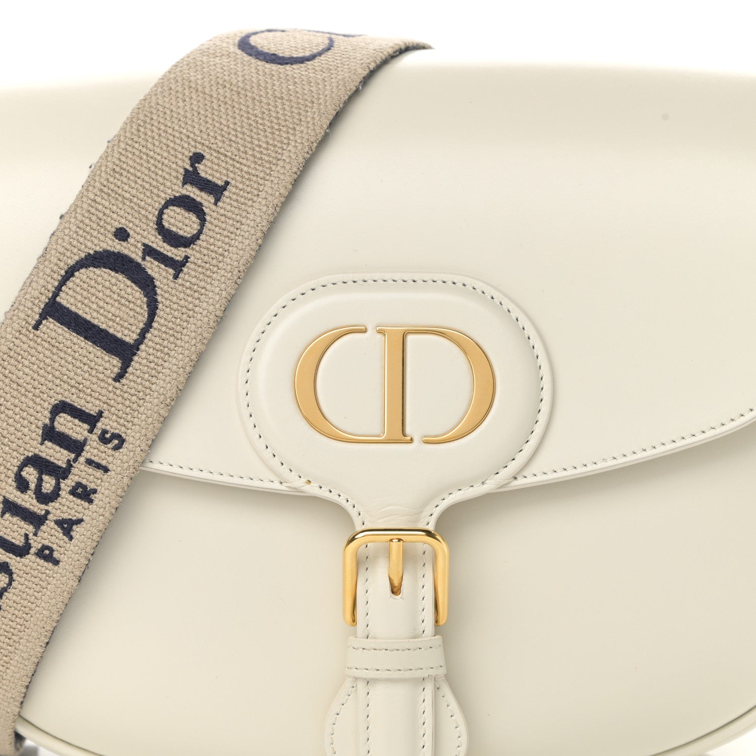 Christian Dior Box Calfskin Large Bobby Flap White 8 of 17