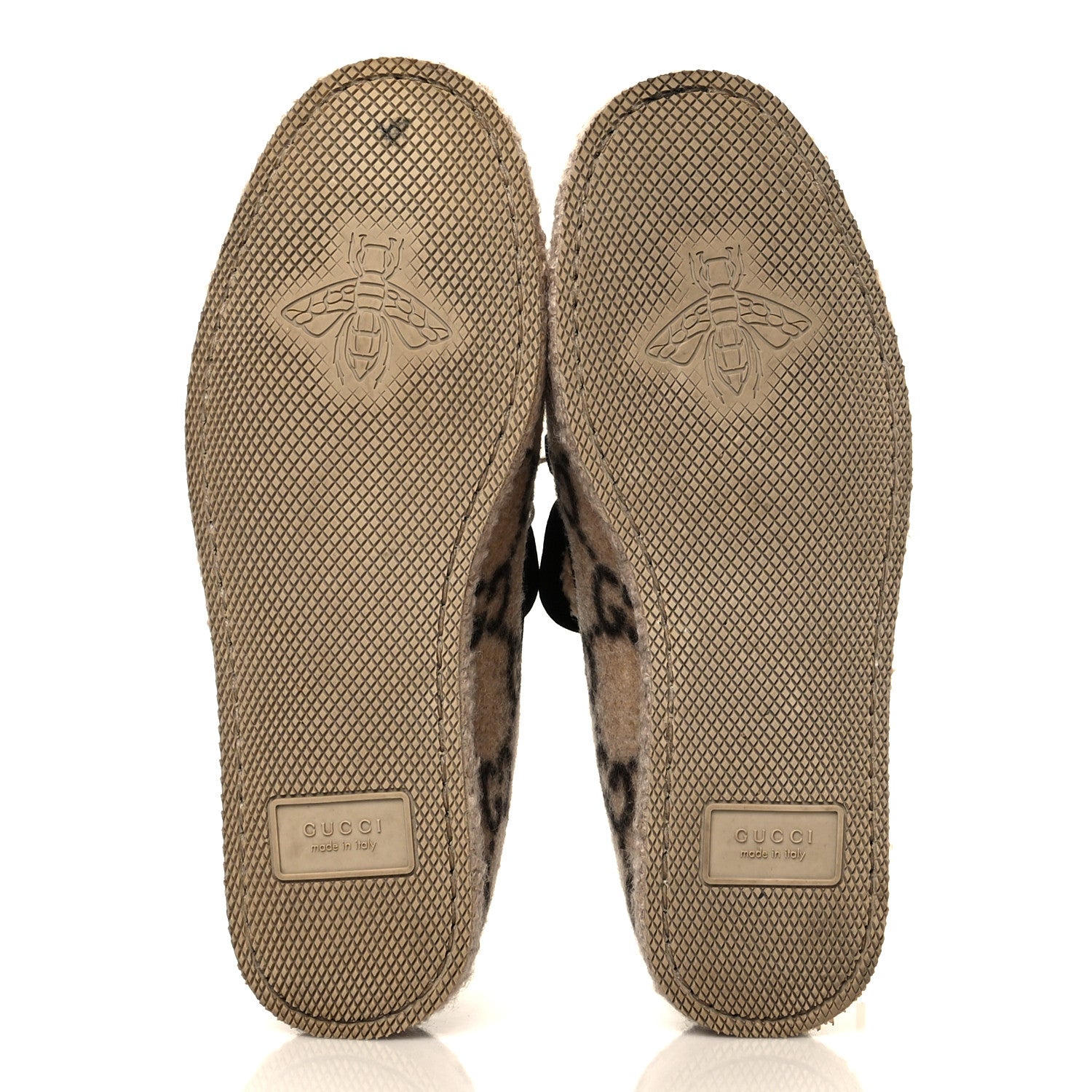 Gucci Covered Wool GG Monogram Womens Fria Horsebit Loafers 36 Beige Ebony Black Butterscotch 5 of 8