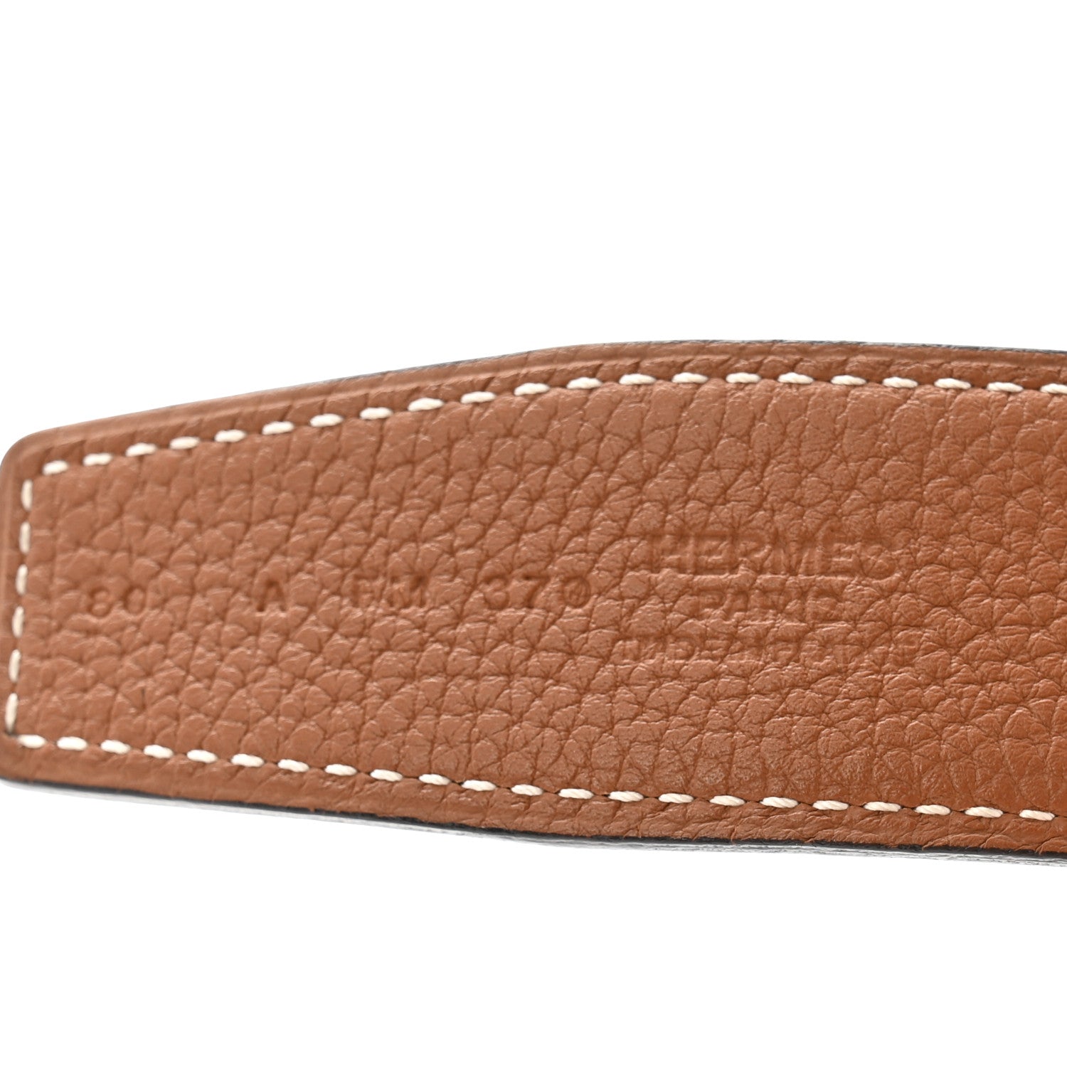 Hermes Box Togo 32mm H Belt 80 32 Black Gold 5 of 8