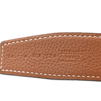 Hermes Box Togo 32mm H Belt 80 32 Black Gold 5 of 8