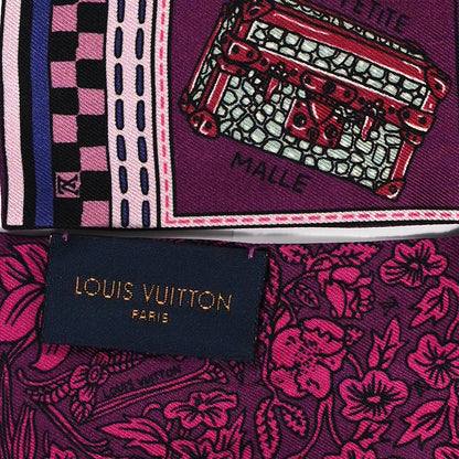 Louis Vuitton Silk Jeu De Louis BB Bandeau Magenta 3 of 4