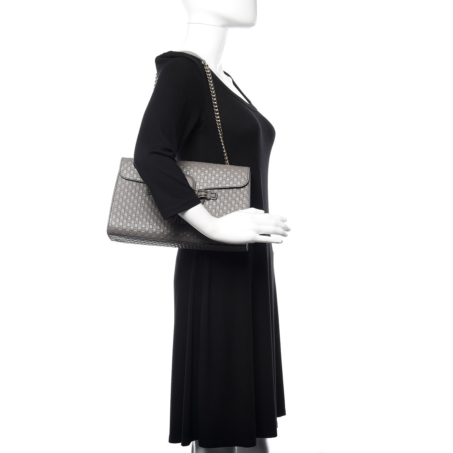 Gucci Soft Microguccissima Medium Emily Chain Shoulder Bag Loess 2 of 10