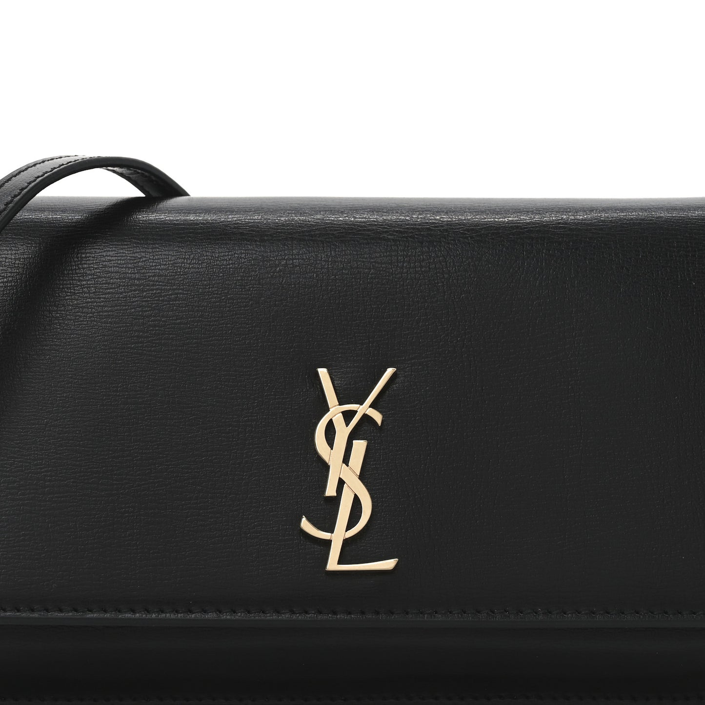Calfskin Monogram Cassandre Phone Holder With Strap Black