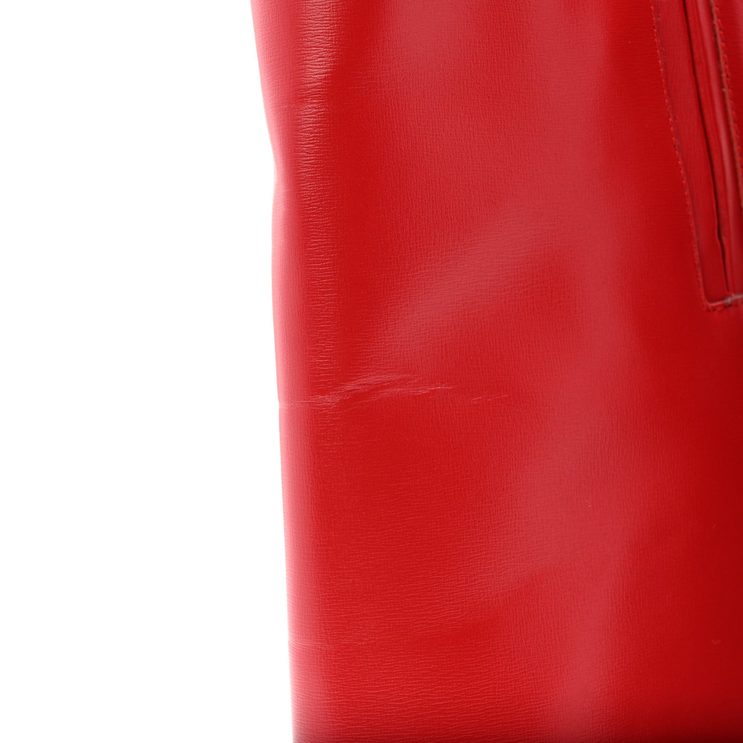 Calfskin Shark Lock Ankle Boots 39.5 Red