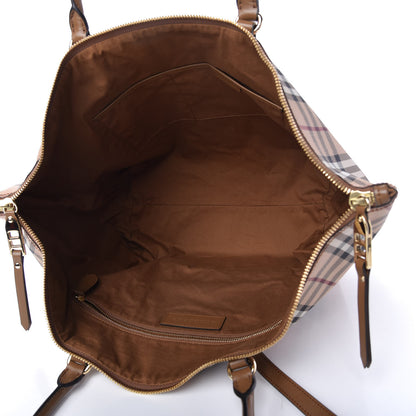 Burberry Haymarket Check Medium Salisbury Tote Camel 5 of 12