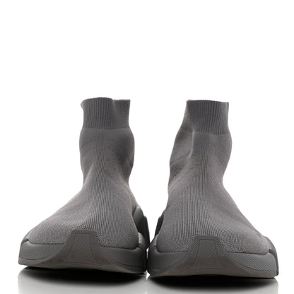 Balenciaga Technical 3D Recycled Knit Womens Speed 2.0 Sneakers 38 Monocolor Grey 2 of 8