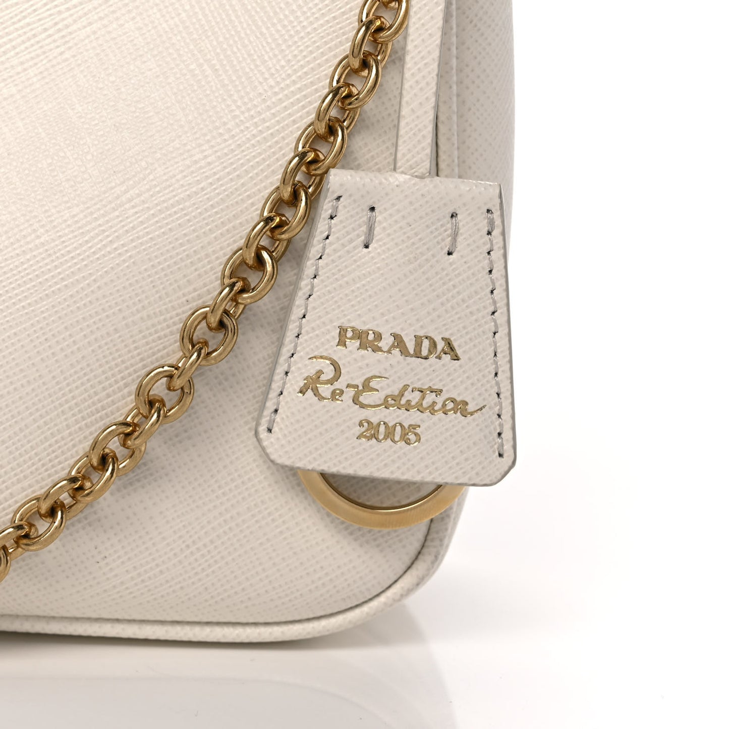 Saffiano Re-Edition 2005 Shoulder Bag White