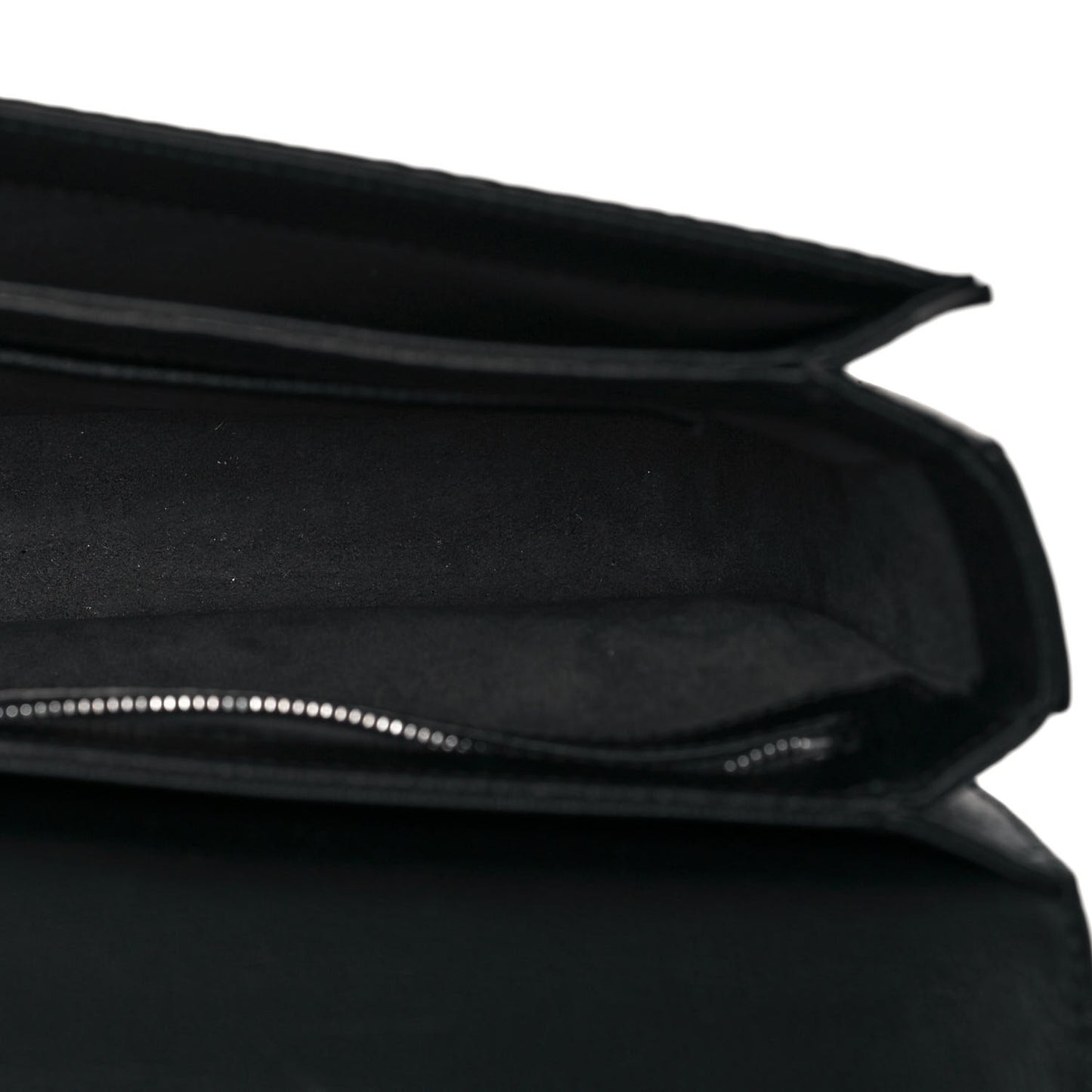 Visetos Calfskin Spot Park Avenue Medium Shoulder Bag Dark Grey Black