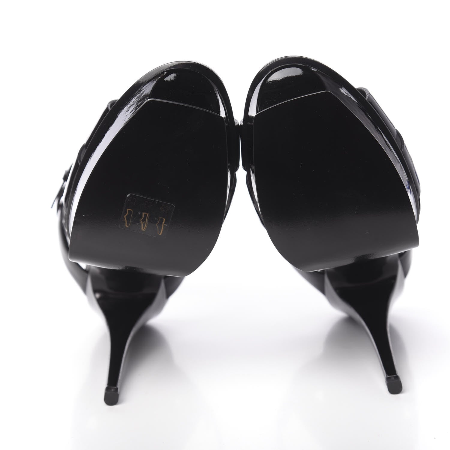 Saint Laurent Patent Tribute 105 Platform Sandals 41 Black 5 of 11