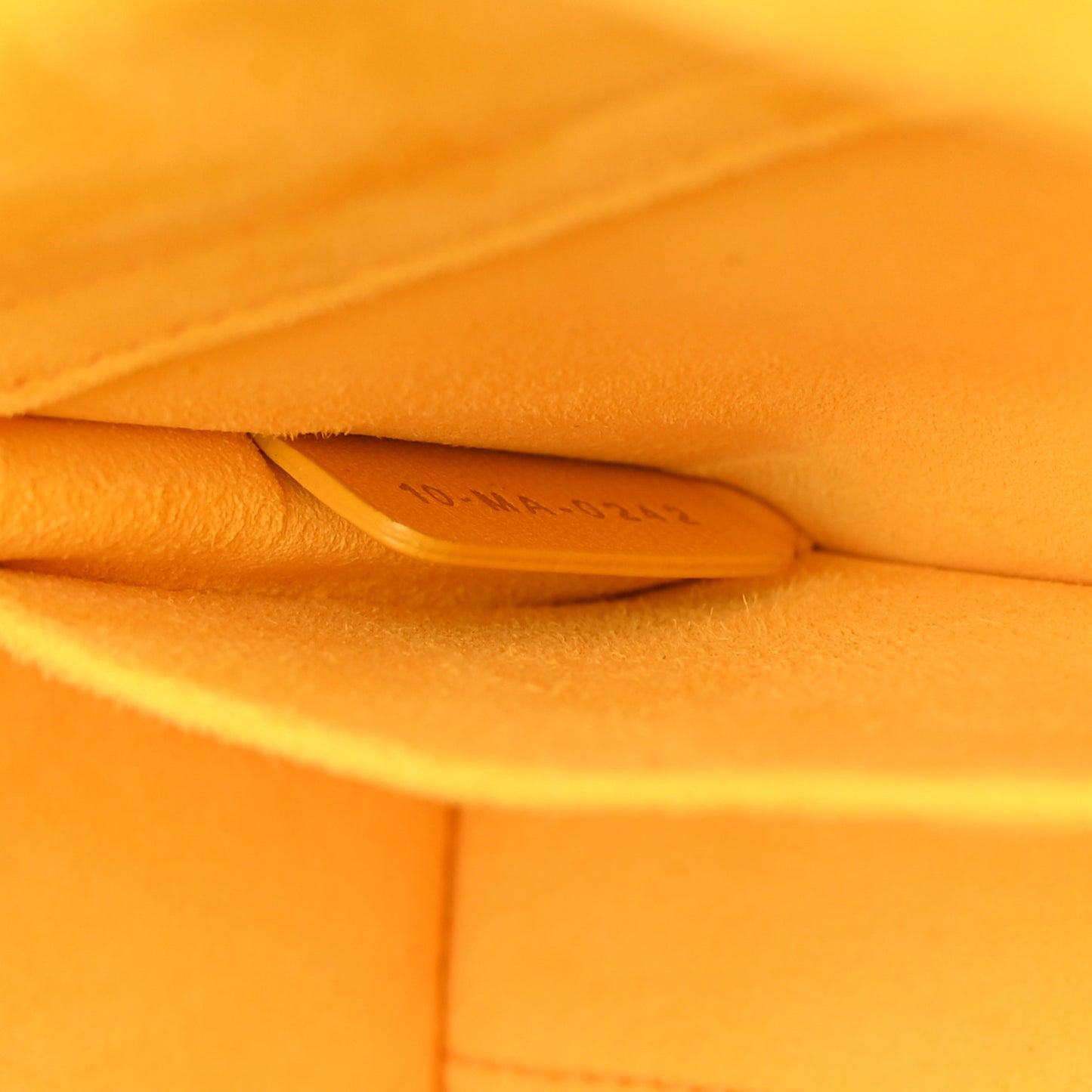 Lambskin Cannage Medium Lady D-Joy Yellow