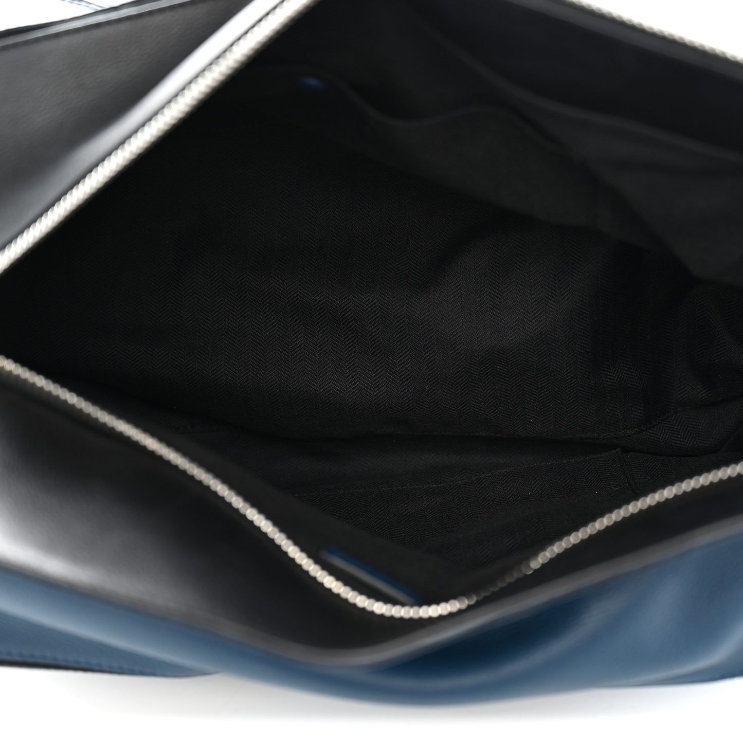 Calfskin XL Puzzle Bag Blue Black