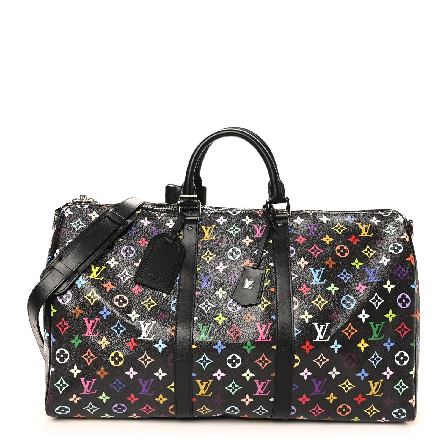 Louis Vuitton LV X TM Monogram Multicolor Keepall Bandouliere 50 Black 1 of 8