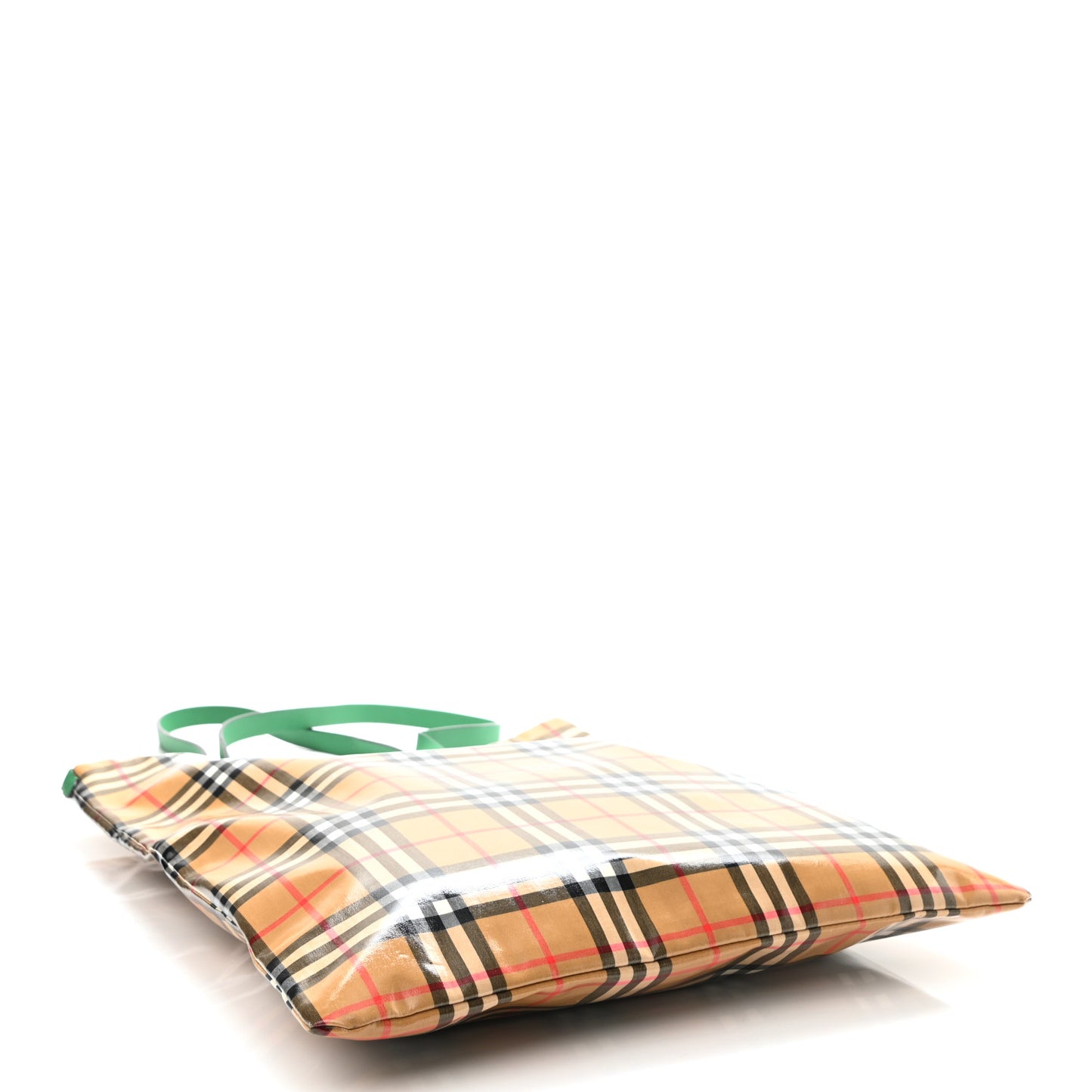 Coated Canvas Vintage Check Shopper Tote